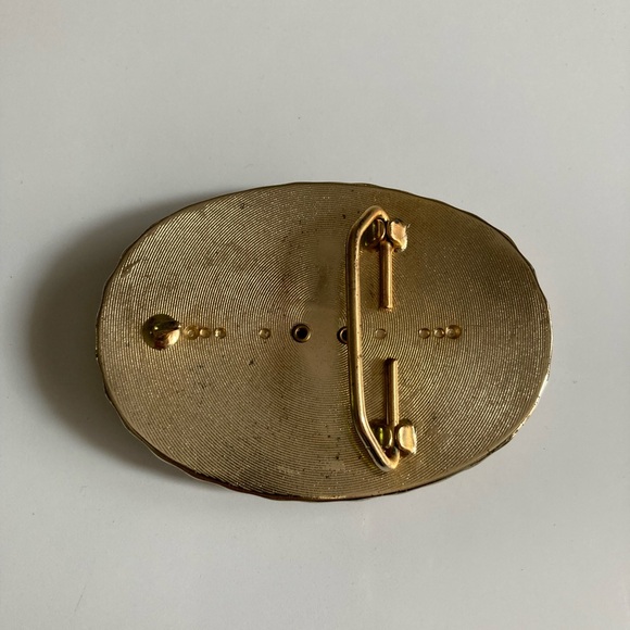 Vintage Western Brass Belt Buckle - Picture 2 of 2